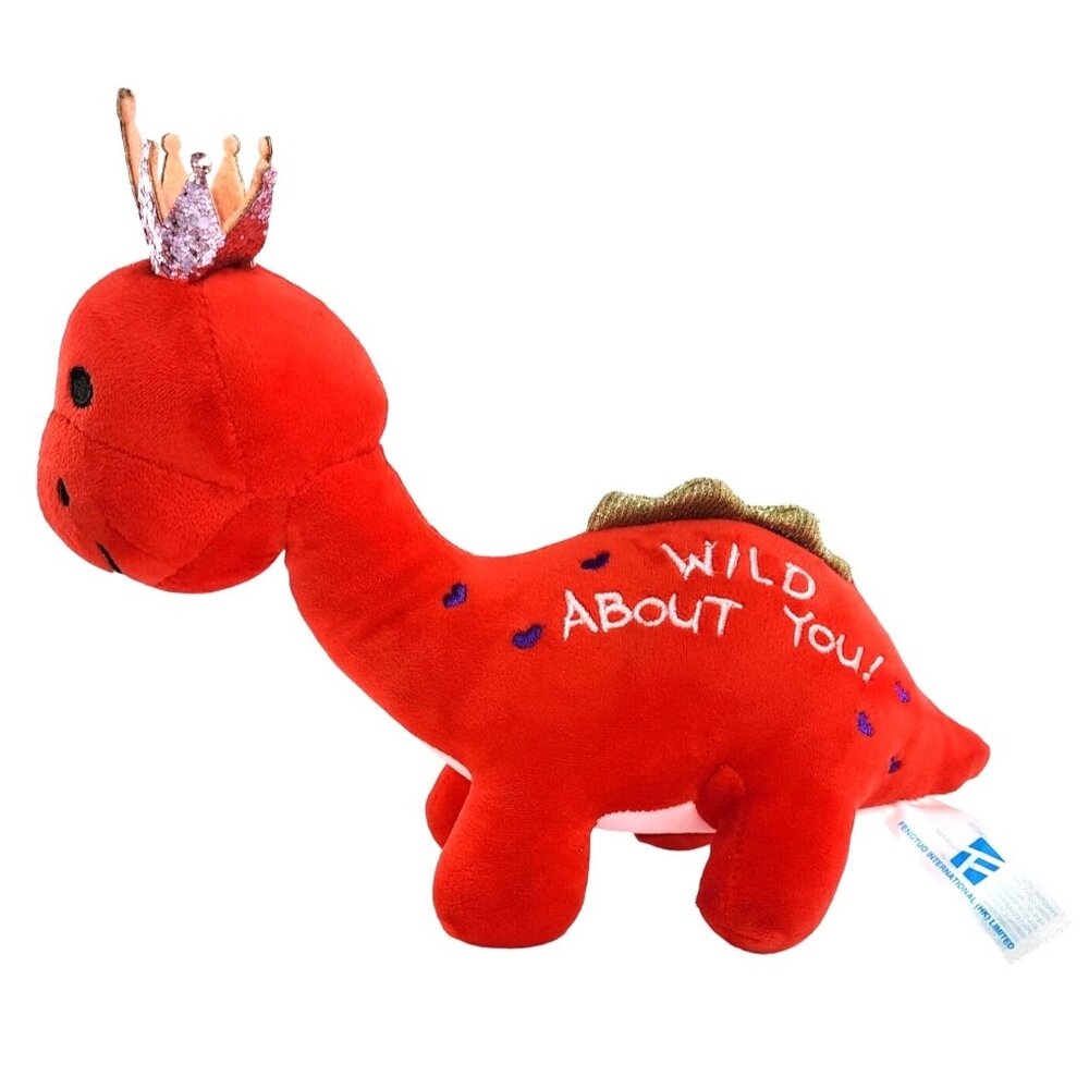 Fengtuo International Ltd. Red Dinosaur Plush Stuffed Animal Wild About You Toy